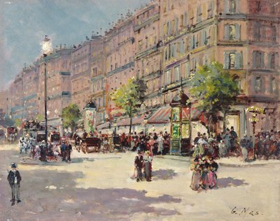 Pariser Straßenszene von Gustave Mascart